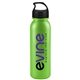 aerial view a metallic lime green bottle & black lid terrain - 24 oz metalike bottle with crest lid, image 1 of 2