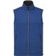 aerial view a metro blue heather (550) mens joris eco waterproof softshell vest, image 1 of 4