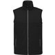 aerial view a black (995) mens joris eco waterproof softshell vest, image 1 of 10