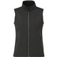 aerial view a heather dark charcoal (988) womens joris eco waterproof softshell vest, image 1 of 8