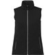 aerial view a black (995) womens joris eco waterproof softshell vest, image 1 of 12