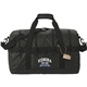 aerial view a black nbn recycled outdoor quad pocket 60l duffle bag, image 1 of 9