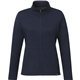aerial view a vintage navy heather (573) womens merritt eco knit full zip, image 1 of 10