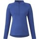 aerial view a new royal (561) womens evans eco knit performance half zip, image 1 of 9