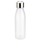 aerial view a frosted clear 24 oz frosted tritan water bottle, image 1 of 2