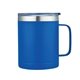 a blue 14 oz vacuum insulated coffee mug