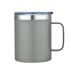 a gray 14 oz vacuum insulated coffee mug
