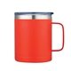 a red 14 oz vacuum insulated coffee mug