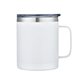 a white 14 oz vacuum insulated coffee mug