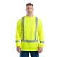 aerial view a yellow berne apparel - mens tall hi - vis class 3 performance t - shirt, image 1 of 4