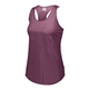 a maroon heather augusta sportswear ladies lux tri - blend tank