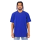 aerial view a royal shaka wear garment - dyed crewneck t - shirt, image 1 of 3