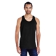 aerial view a black comfortwash by hanes unisex garment - dyed tank, image 1 of 4