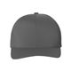 aerial view a dark grey flexfit adult delta x - cap, image 1 of 3