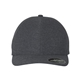 aerial view a melange charcoal flexfit adult delta x - cap, image 1 of 3