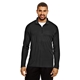 aerial view a black team 365 - mens zone performance quarter - zip pullover, image 1 of 4