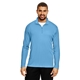 aerial view a sport light blue team 365 - mens zone performance quarter - zip pullover, image 1 of 4