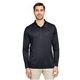aerial view a black team 365 - mens zone performance long sleeve polo, image 1 of 10