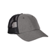 a charcoal/ black econscious - washed hemp soft mesh trucker cap