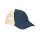 a navy/ oyster econscious - washed hemp soft mesh trucker cap