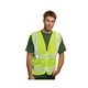 a lime green bayside unisex usa made m2261l / sz class 2, level 2 ansi high vis mesh safety vest