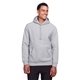 aerial view a athletic heather team 365 adult zone hydrosport(tm) heavyweight pullover hooded sweatshirt, image 1 of 5