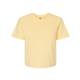 aerial view a butter comfort colors - womens garment - dyed heavyweight boxy t - shirt, image 1 of 3