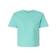 aerial view a chalky mint comfort colors - womens garment - dyed heavyweight boxy t - shirt, image 1 of 3