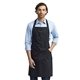 aerial view a black artisan collection by reprime unisex cotton chino bib apron, image 1 of 4