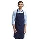 aerial view a navy artisan collection by reprime unisex cotton chino bib apron, image 1 of 4