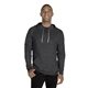 aerial view a blk ink snow hth jerzees adult snow heather raglan hooded sweatshirt, image 1 of 3