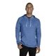 aerial view a royal snow hthr jerzees adult snow heather raglan hooded sweatshirt, image 1 of 3
