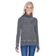 aerial view a dark smoke j america ladies zen fleece cowl neck, image 1 of 3
