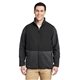 aerial view a hth chrcoal/ blk core365 mens journey summit hybrid full - zip, image 1 of 10