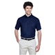 aerial view a classic navy core365 mens tall optimum short - sleeve twill shirt, image 1 of 6