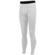 a white augusta sportswear mens hyperform compression tight