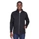 aerial view a black core365 mens tall techno lite three - layer knit tech - shell, image 1 of 7
