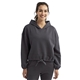 aerial view a charcoal tridri ladies cropped maria hoodie, image 1 of 4