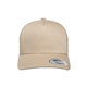 aerial view a khaki yupoong adult 5- panel retro trucker cap - hat, image 1 of 3