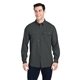 aerial view a charcoal dri duck mens crossroad woven shirt, image 1 of 2