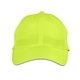 aerial view a safety yellow core365 adult pitch performance cap, image 1 of 4