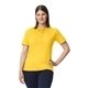 aerial view a daisy gildan ladies softstyle double pique polo, image 1 of 3