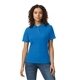 aerial view a royal gildan ladies softstyle double pique polo, image 1 of 3