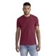 aerial view a washed cardinal next level apparel unisex soft wash t - shirt, image 1 of 5
