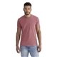 aerial view a washed mauve next level apparel unisex soft wash t - shirt, image 1 of 5