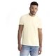aerial view a washed natural next level apparel unisex soft wash t - shirt, image 1 of 5