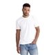 aerial view a washed white next level apparel unisex soft wash t - shirt, image 1 of 5