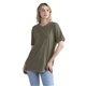 aerial view a wsh military grn next level apparel unisex soft wash t - shirt, image 1 of 5