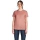 aerial view a desert pink next level apparel ladies relaxed t - shirt, image 1 of 2