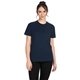aerial view a midnight navy next level apparel ladies relaxed t - shirt, image 1 of 2